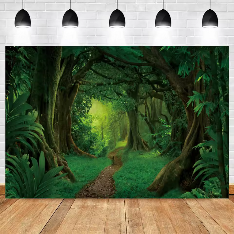 Tropische Muurschilderij