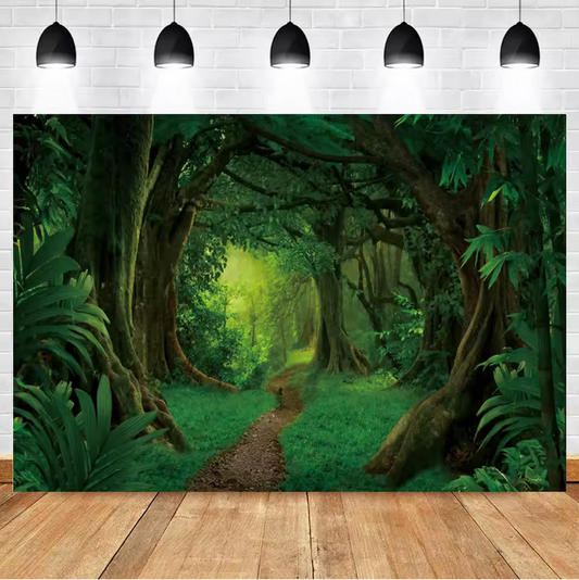 Tropische Muurschilderij